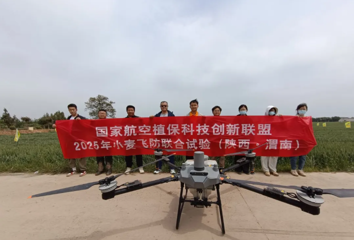 小麦“一喷三防”国家航空植保科技创新联盟飞防联合示范试验—陕西渭南站